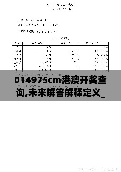 014975cm港澳开奖查询,未来解答解释定义_WP42.682-9