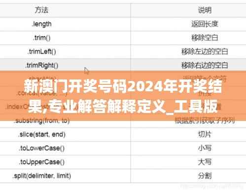 新澳门开奖号码2024年开奖结果,专业解答解释定义_工具版8.700