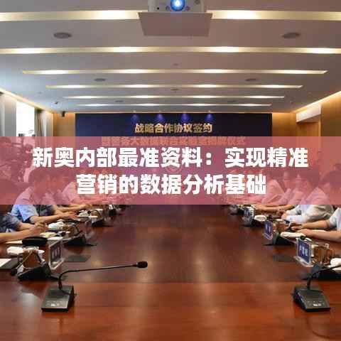 新奥内部最准资料:实现精准营销的数据分析基础