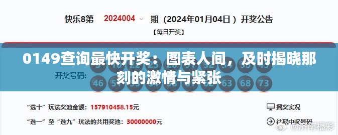 0149查询最快开奖:图表人间,及时揭晓那刻的激情与紧张