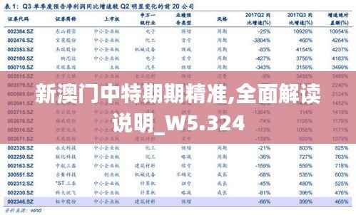 新澳门中特期期精准,全面解读说明_W5.324