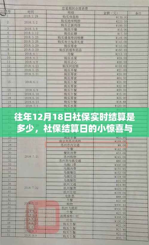 社保结算日的小惊喜与暖心故事,历年12月18日社保实时结算回顾