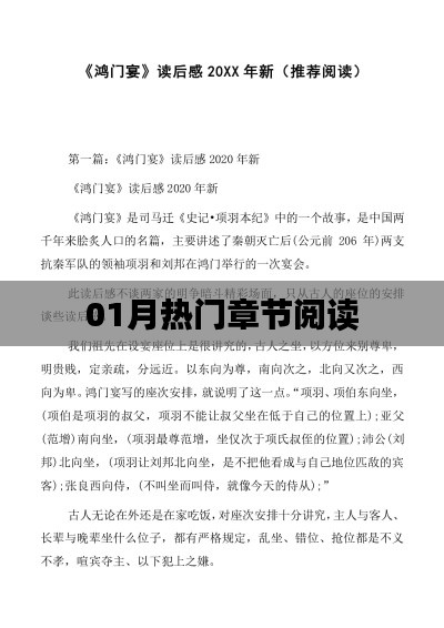 热门章节阅读,一月精彩回顾