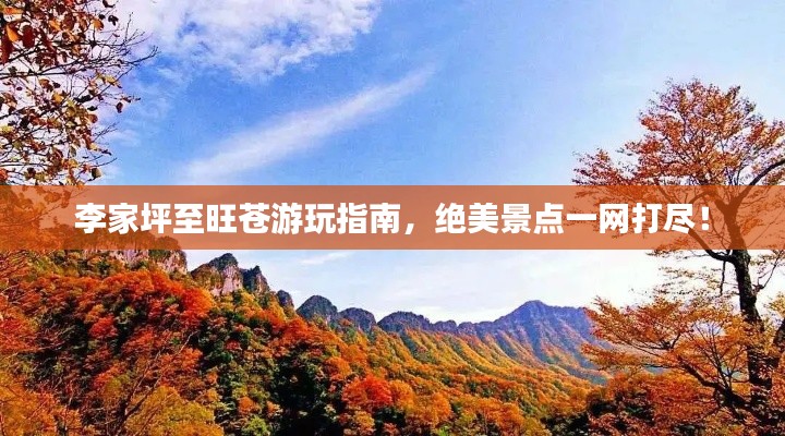 李家坪至旺苍游玩指南,绝美景点一网打尽!