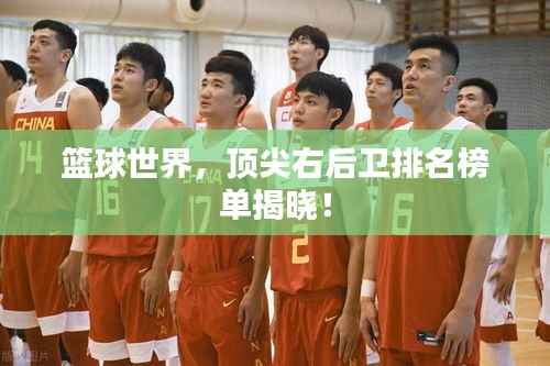 篮球世界,顶尖右后卫排名榜单揭晓!