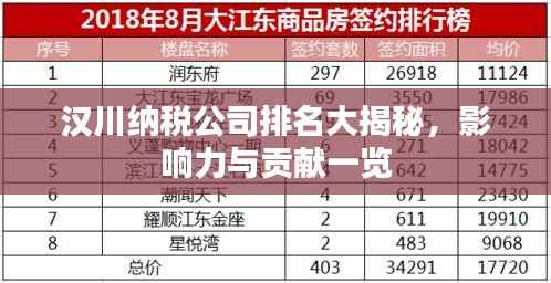 汉川纳税公司排名大揭秘,影响力与贡献一览